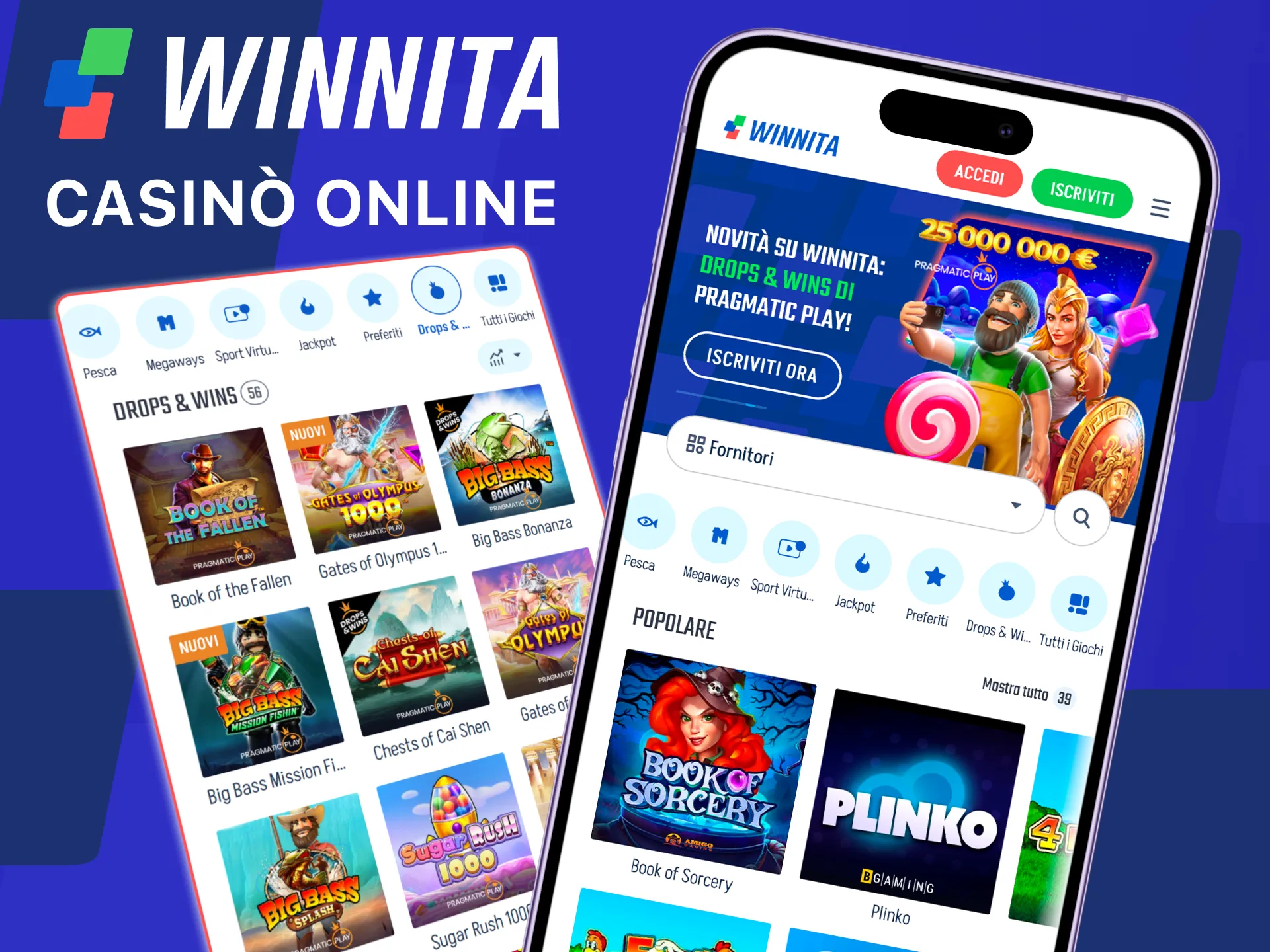 Esplora la sezione casinò online nell’app ufficiale Winnita.
