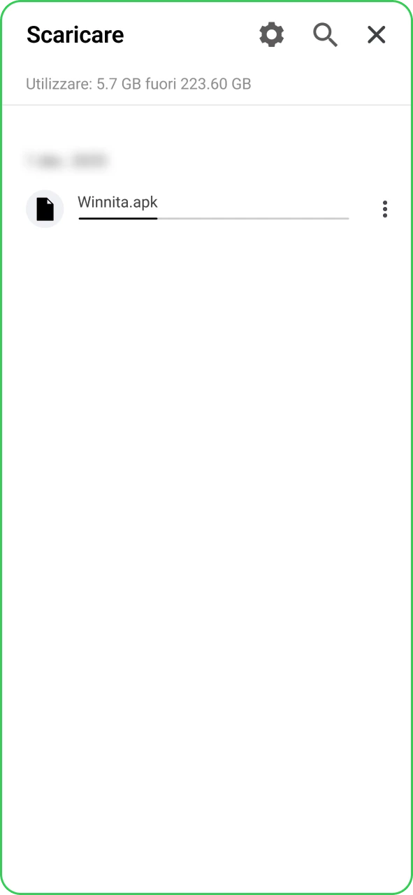 Scarica il file APK dell’app Winnita dal sito ufficiale.