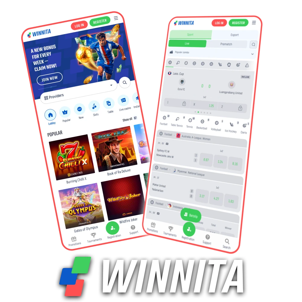 Download the official Winnita app for Android and iOS devices easily.