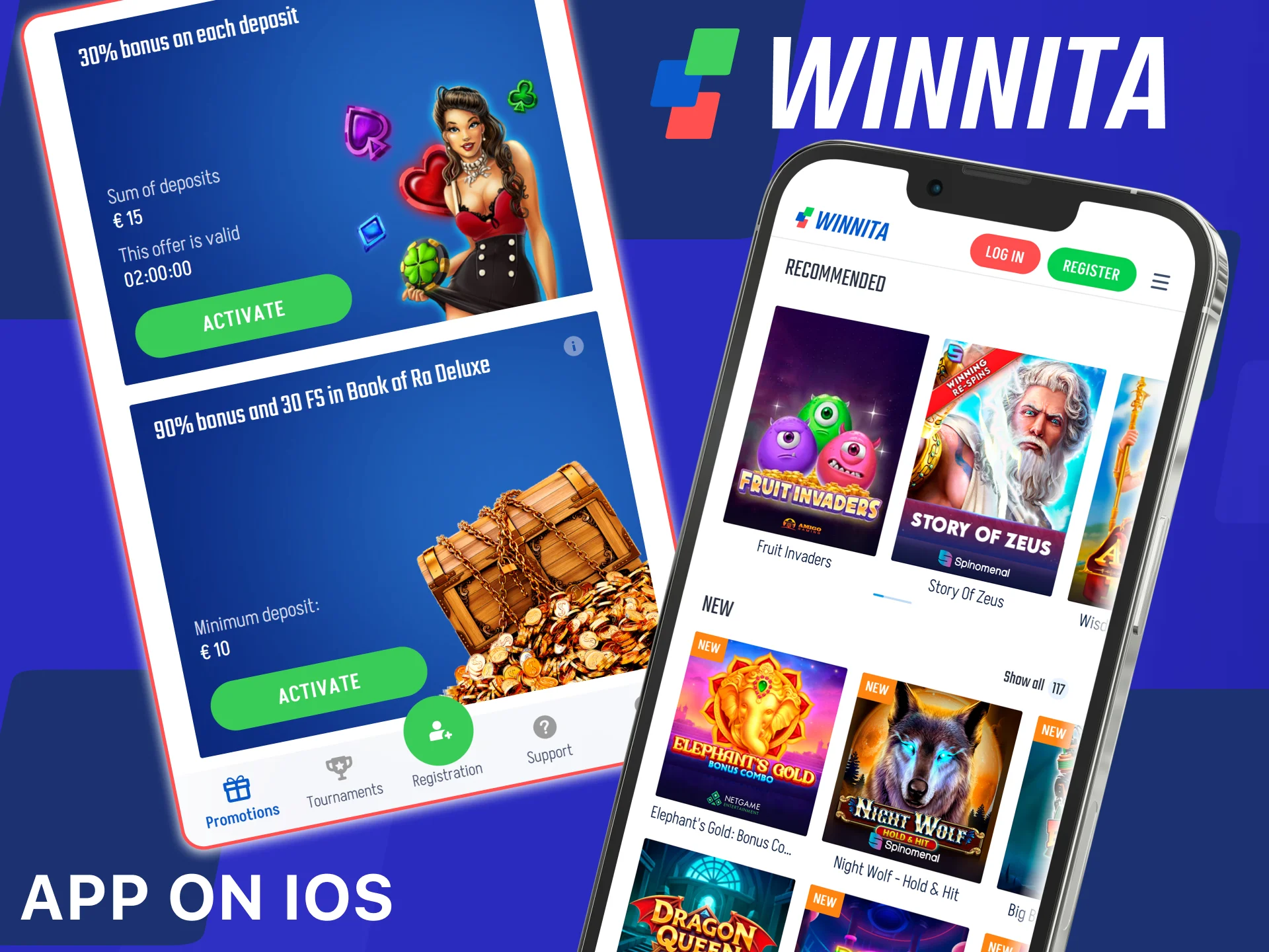 Install and use the official Winnita app on your iPhone or iPad.