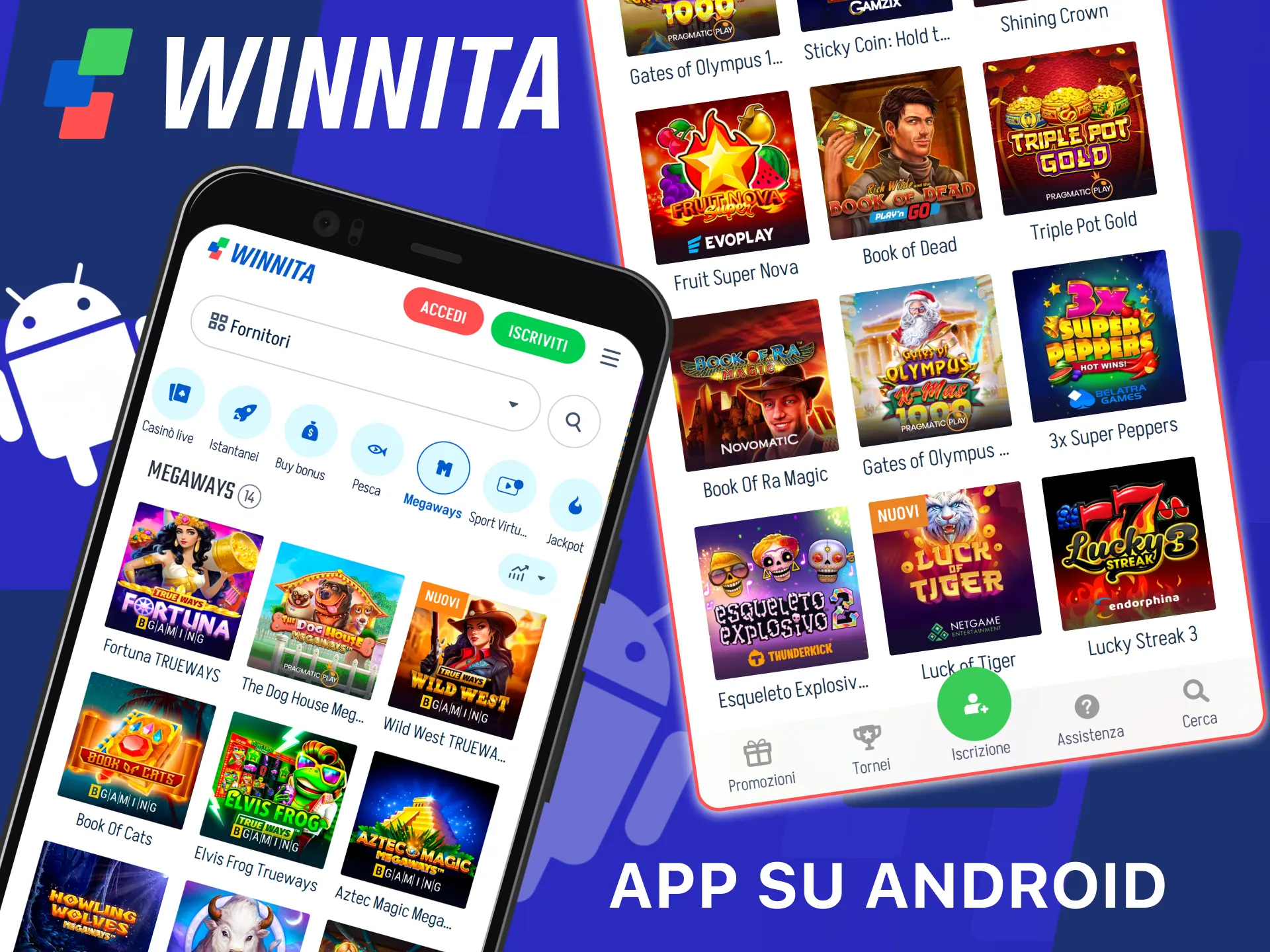 Installa l’app ufficiale Winnita su Android per accesso rapido ai giochi.