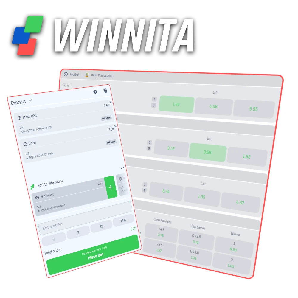 Follow betting rules and guidelines on the official Winnita platform.