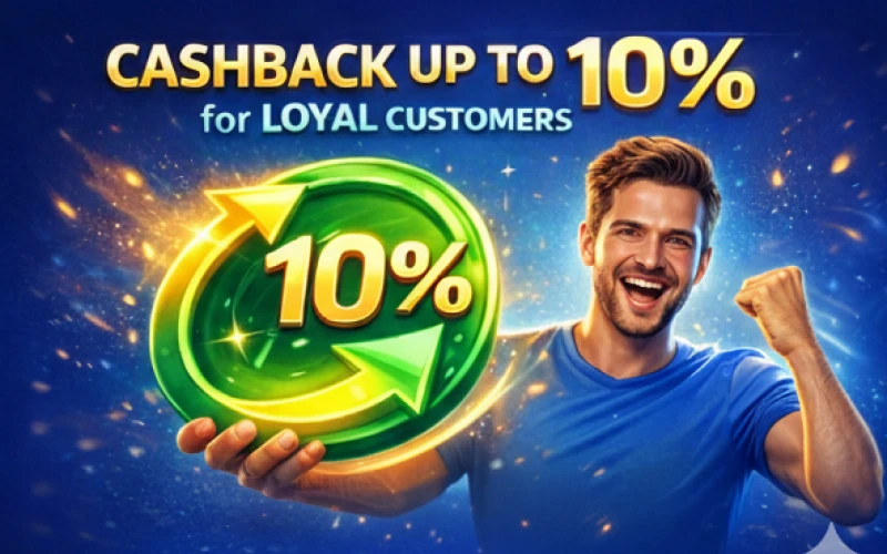 Enjoy cashback rewards for loyal players on Winnita site.
