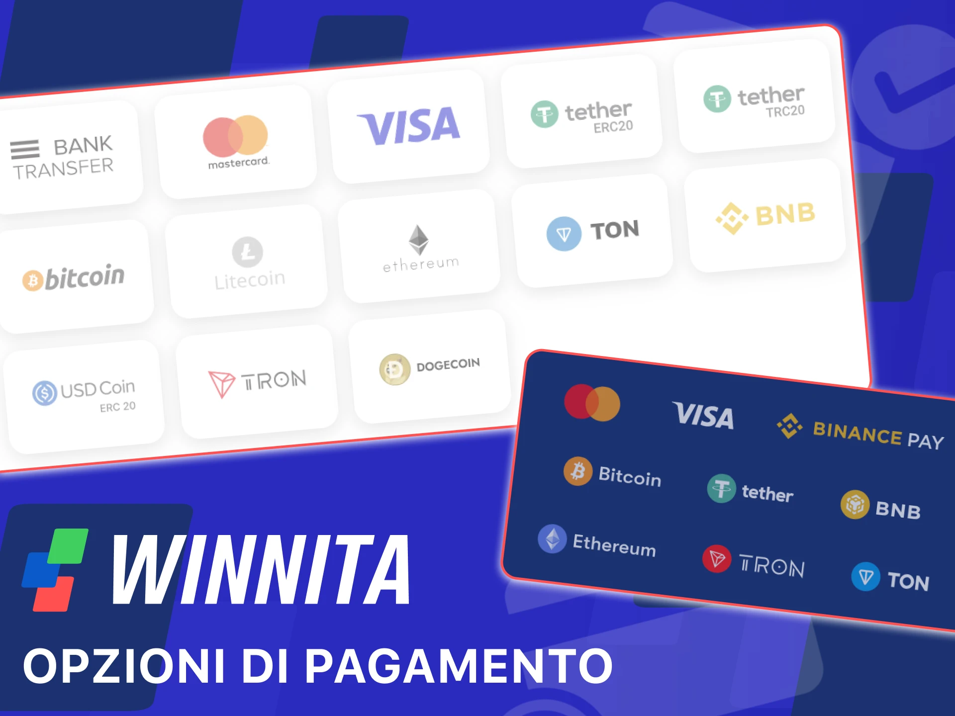 Scegli opzioni di pagamento veloci e sicure sul sito ufficiale Winnita.