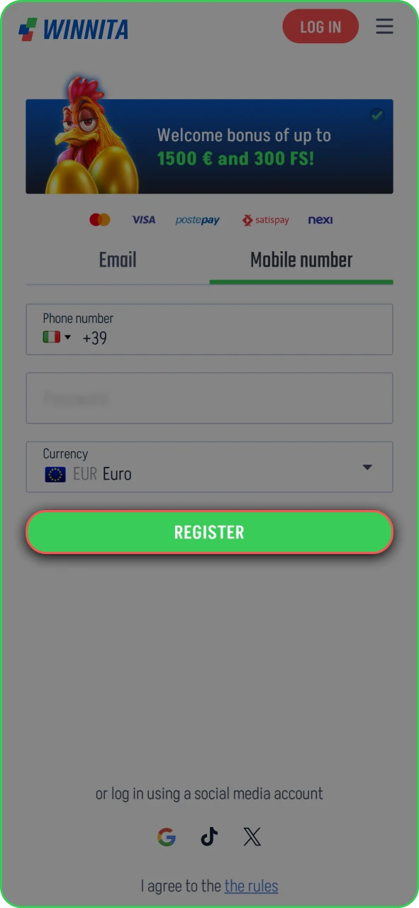 Confirm your account to activate full access on the Winnita platform.
