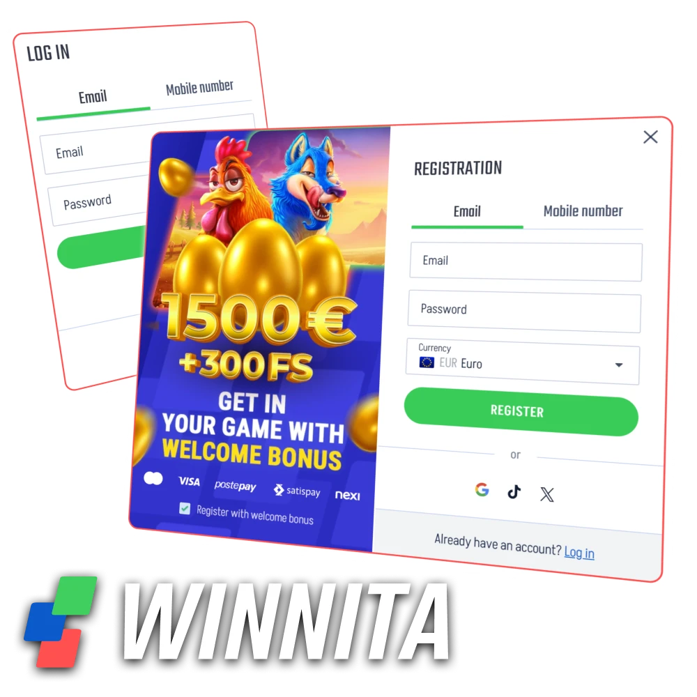 Access your Winnita account instantly with secure login and registration.