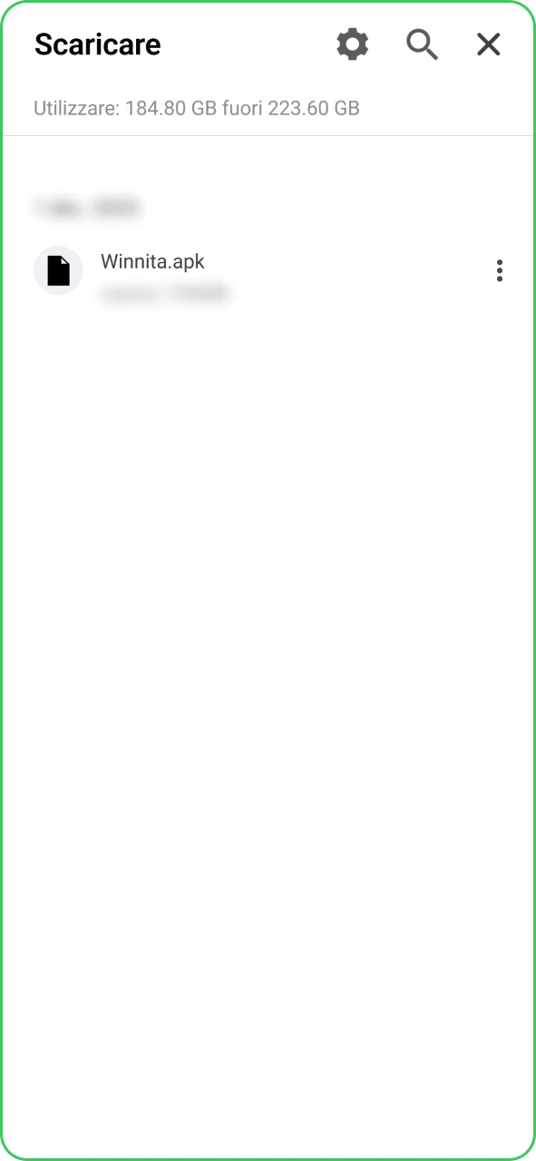 Scarica l’app ufficiale Winnita per iniziare una rapida registrazione mobile.