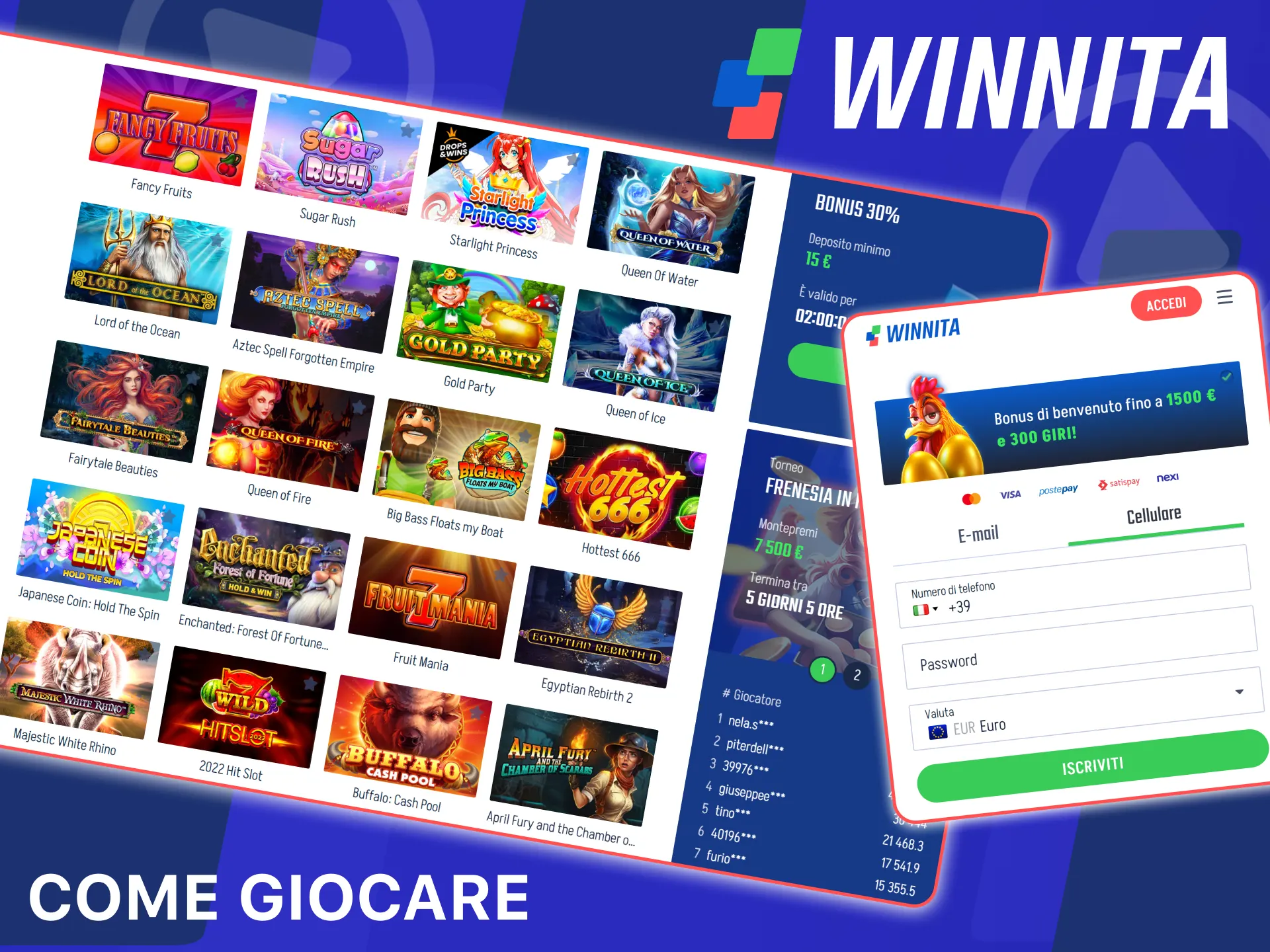 Inizia a giocare facilmente alle slot sul sito ufficiale Winnita.