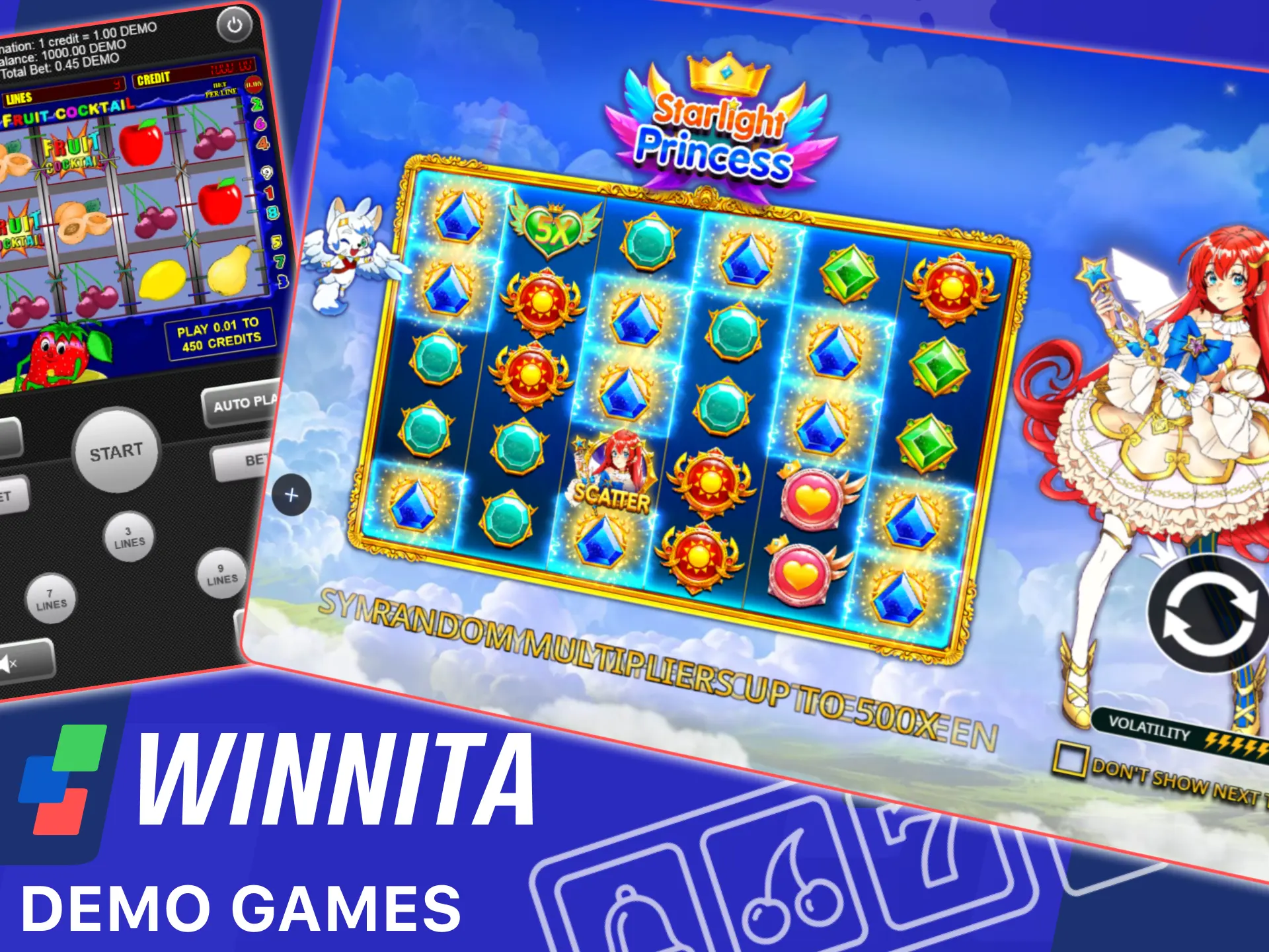 Try demo games for free on the official Winnita platform.