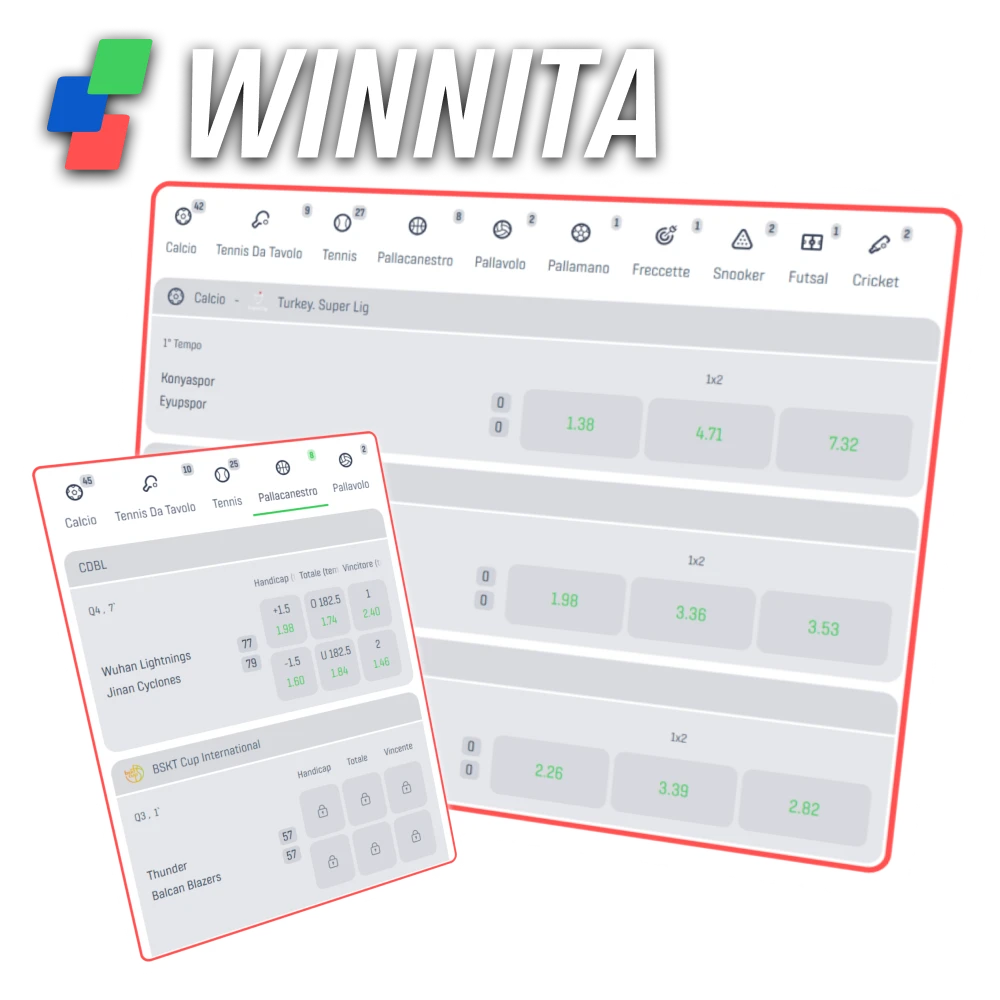 Esplora le opzioni di scommesse in criptovalute sulla piattaforma ufficiale Winnita.
