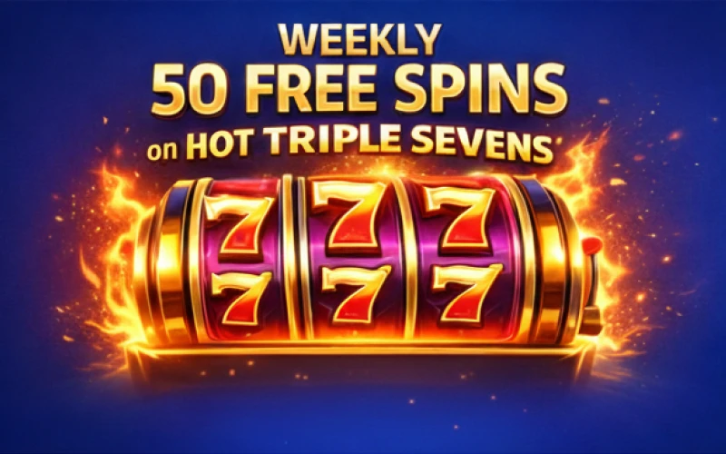 Claim free spins on Hot Triple Sevens at Winnita.